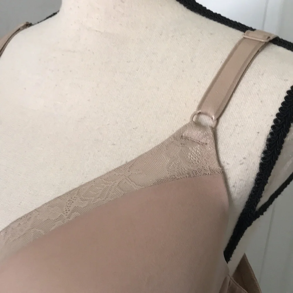 WARNERS Smooth FX Floral-Mesh Trim Tan  Bra | 40D